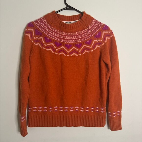 Kari Traa Wool Nordic Inspired Pattern Sundve Knit Sweater Size Small - Picture 1 of 7